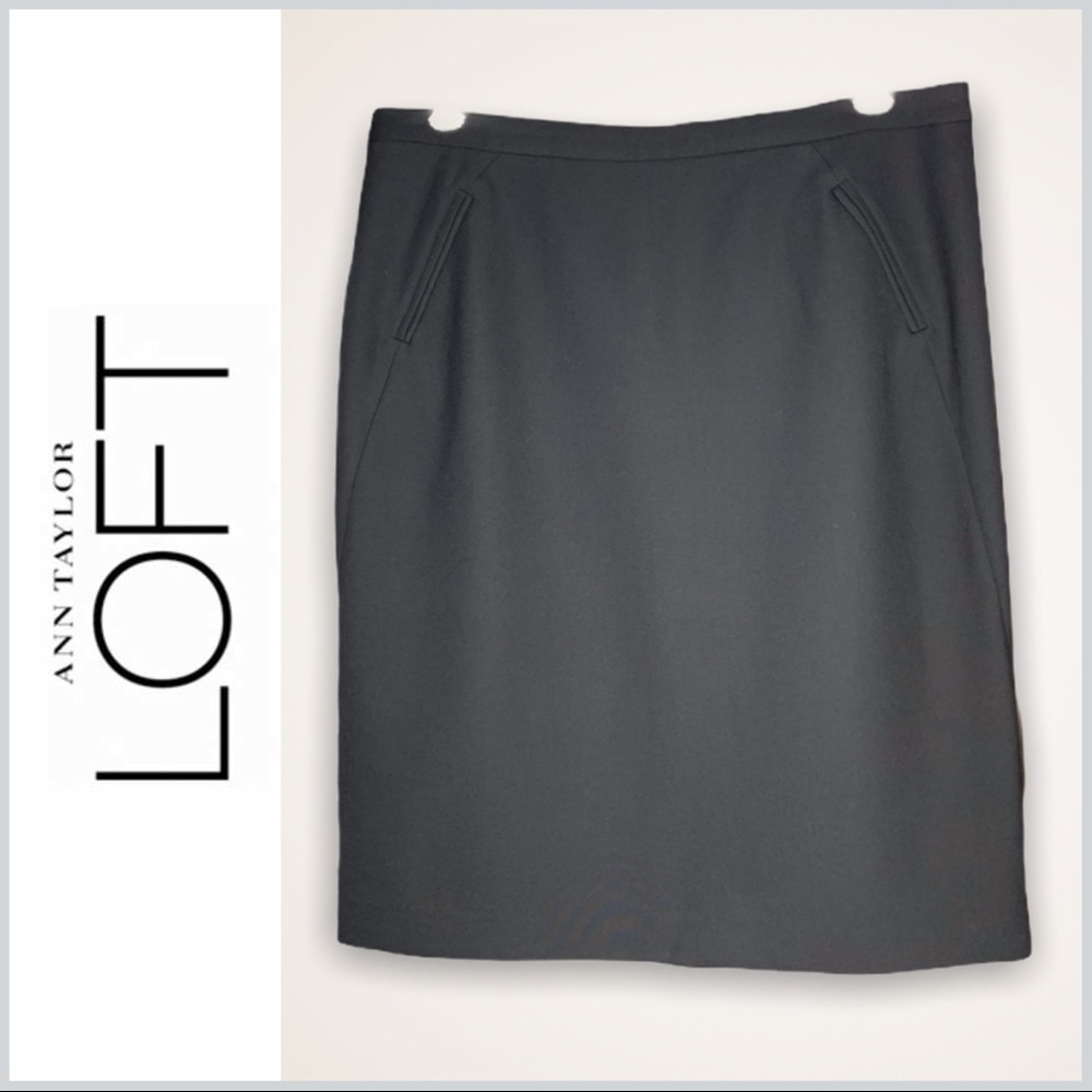 Ann Taylor LOFT Black Pencil Skirt NWT